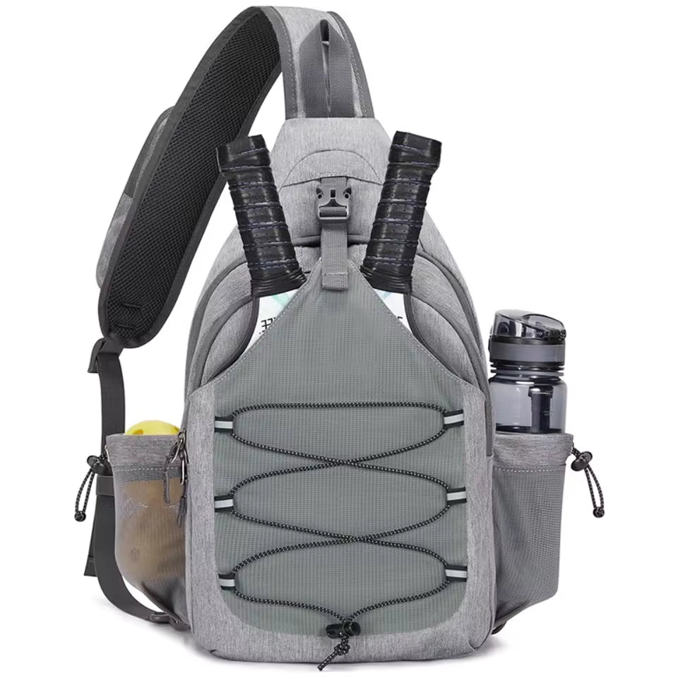 Large Capacity Pickleball Rackets Backpack Holds 2 Rackets Lightweight Pickleball Paddle Bag Adjustable Pickleball Bag