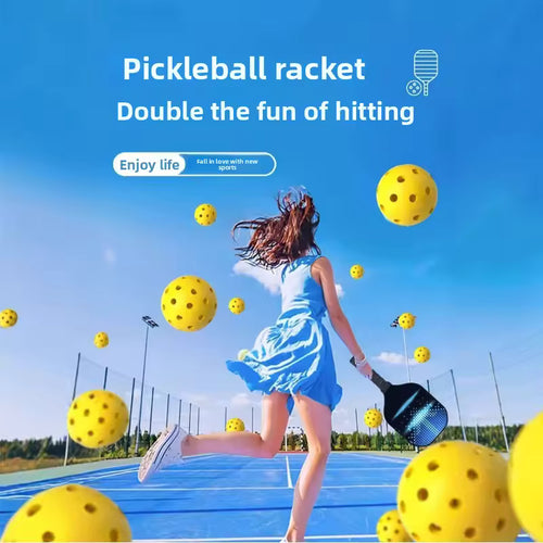 6/12/24PCS Pickleball 74MM Durable 40 Holes Outdoor Training Pickleball Accessories Standard Pickle Balls for Competition 26g