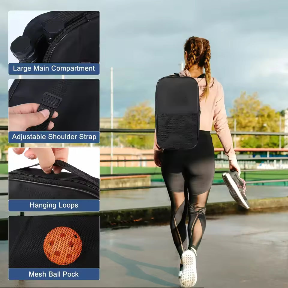 Pickleball Paddles Set Rackets Portable Racket Cover Carrying Bag Gift Kit USAPA Approved Indoor Outdoor Honeycomb Core 4 Balls